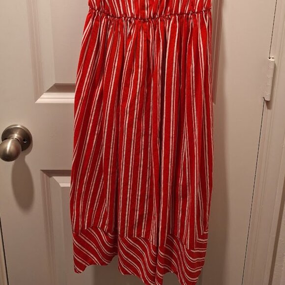 Vintage Rosani San Francisco Stripped Red Midi Dress - Picture 2 of 5
